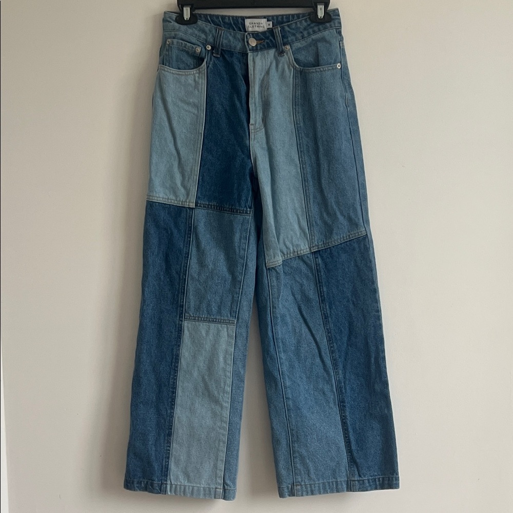 Ghanda Multi-Blue Flare Jeans